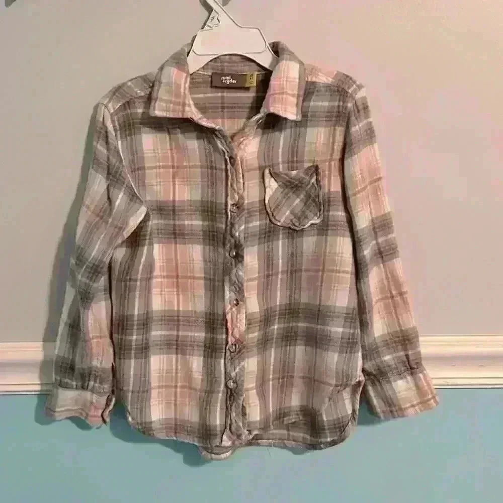 Rumi & Ryder Little Girls Flannel Size Small (4/5)